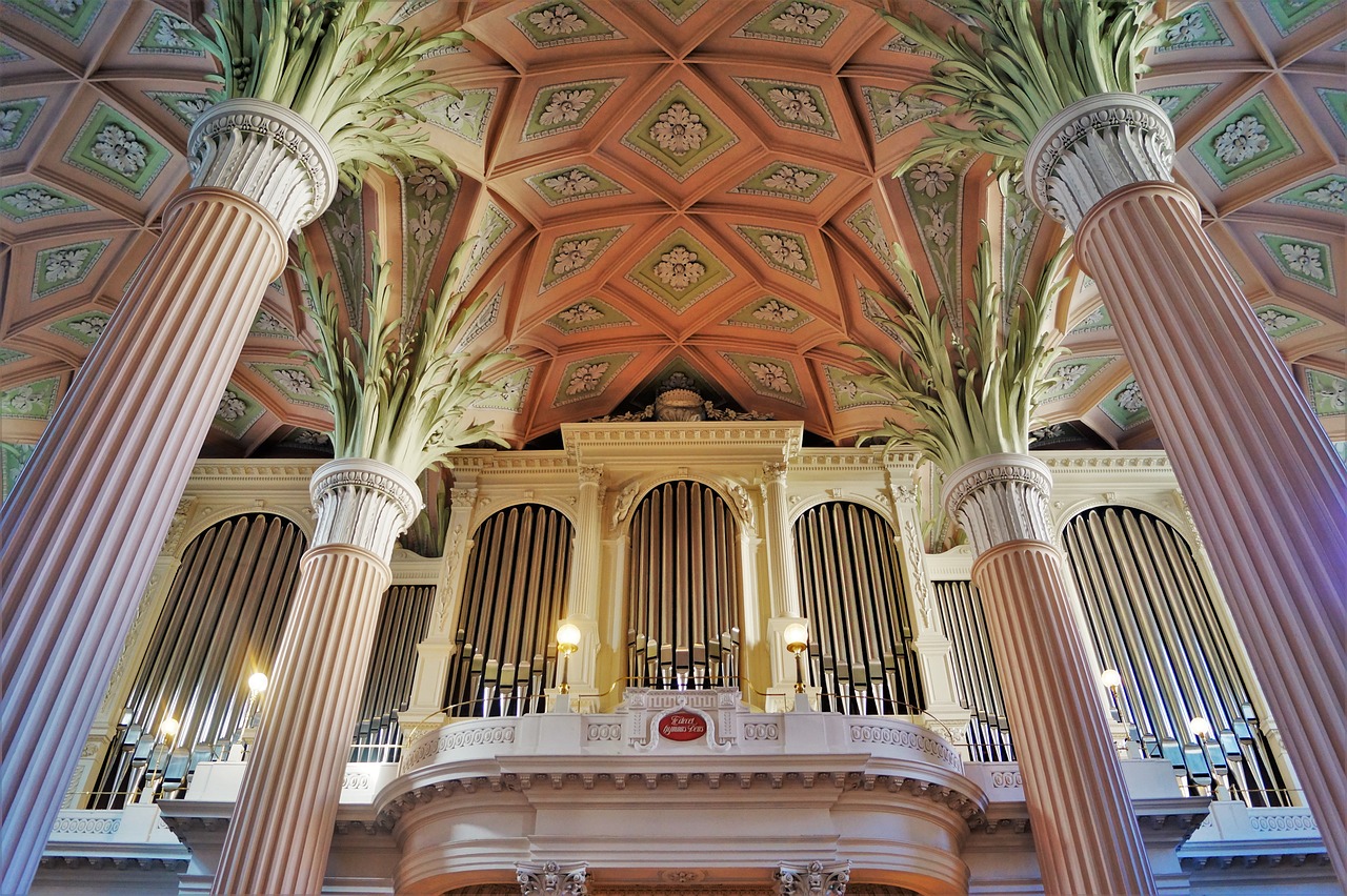 nikolai church  organ  architecture free photo