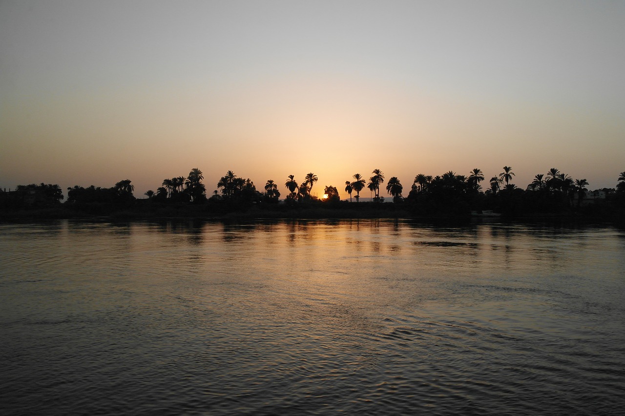 nile sunset egypt free photo