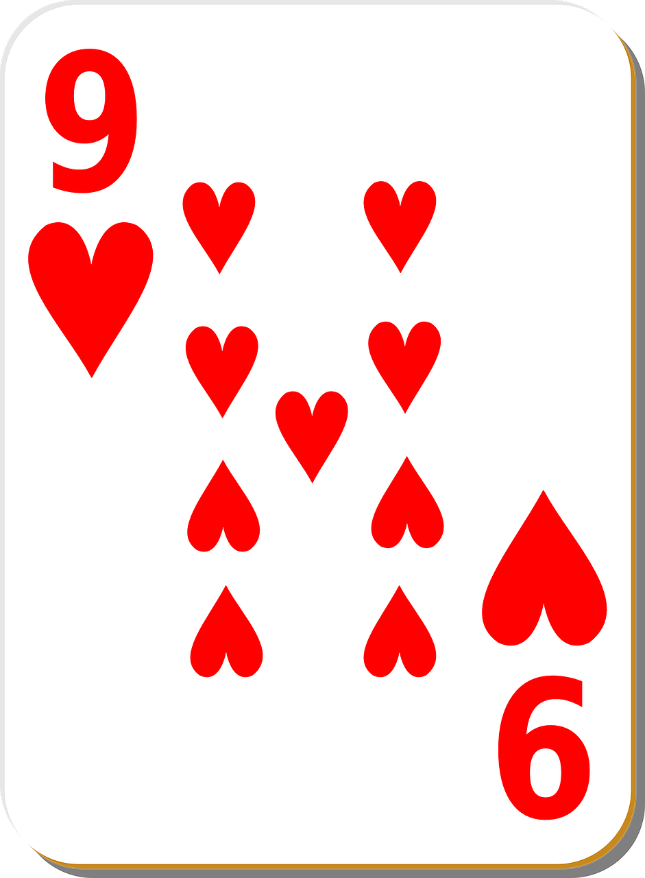 nine hearts playing free photo