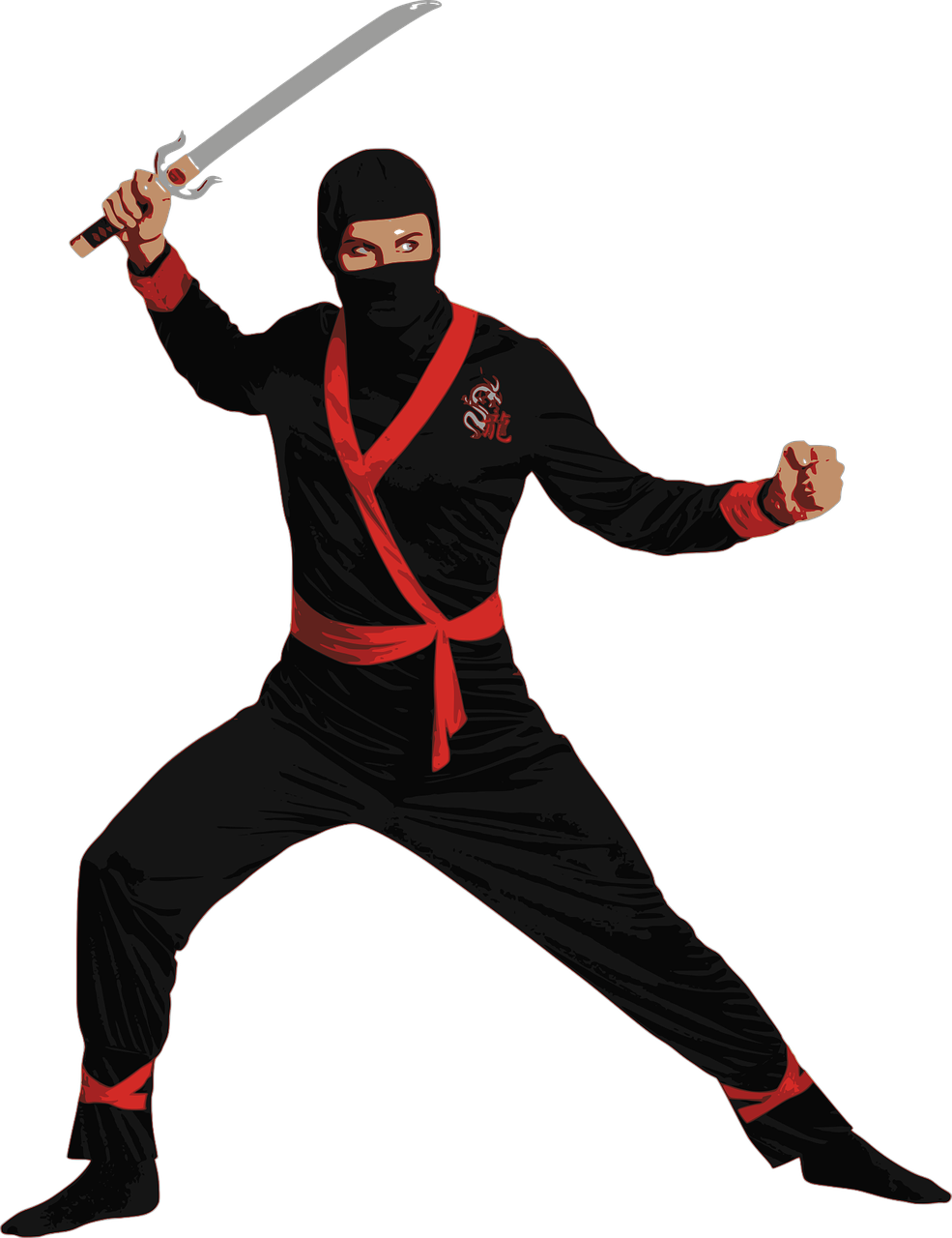 ninja people sword free photo
