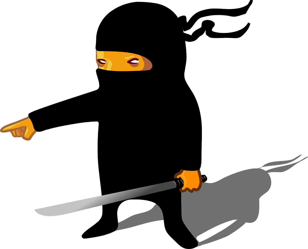 ninja man cartoon free photo