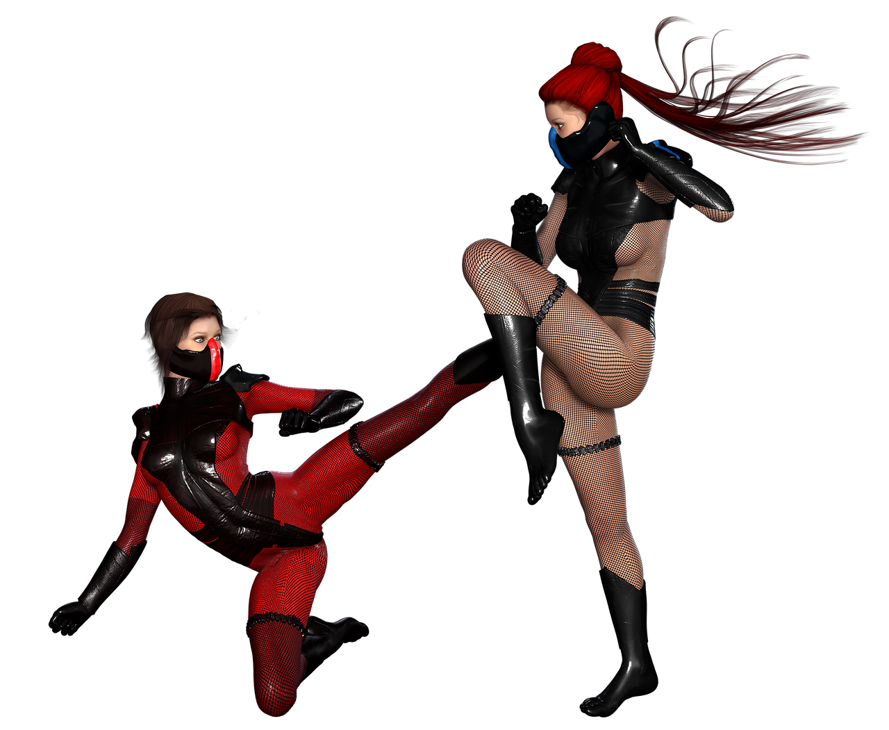 ninja girls fighter free photo