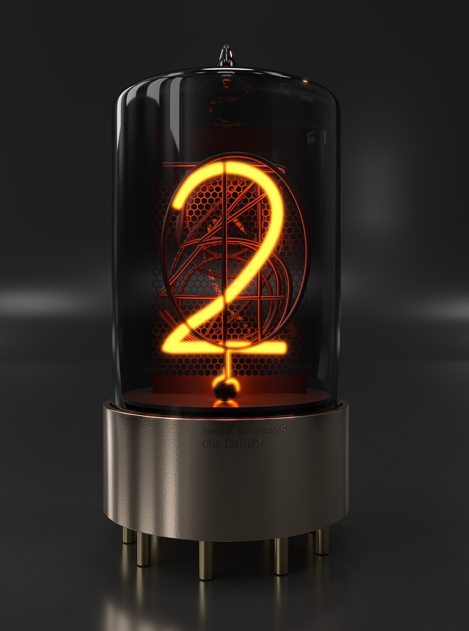 nixie tube  electronics  retro free photo