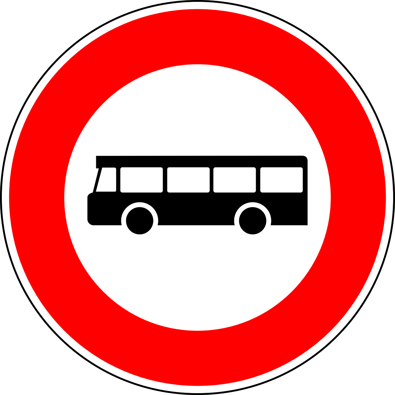 no busses traffic sign sign free photo