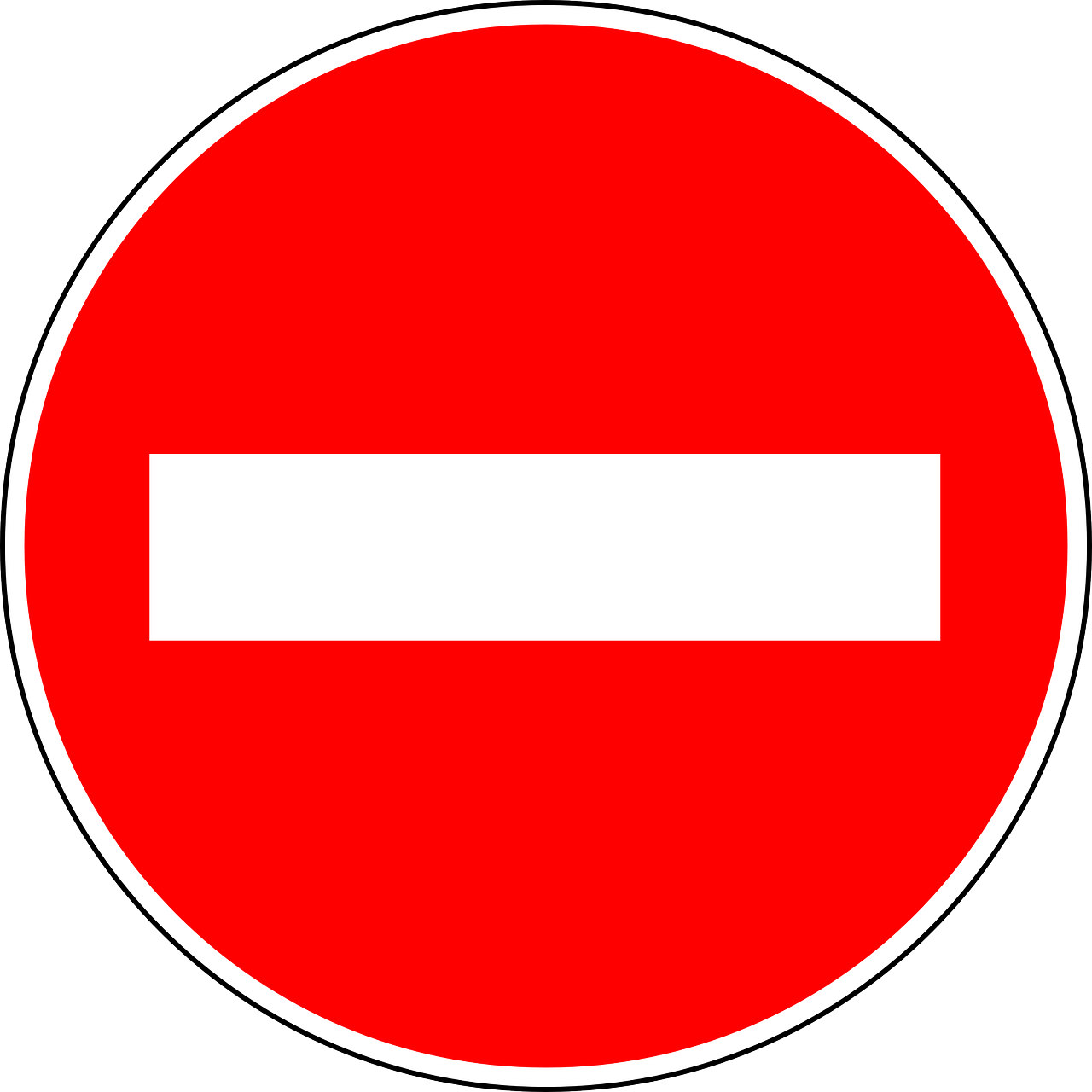 no entry traffic sign sign free photo