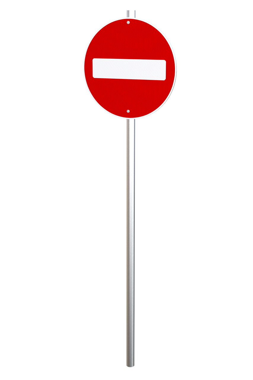 no entry sign traffic sign warning free photo