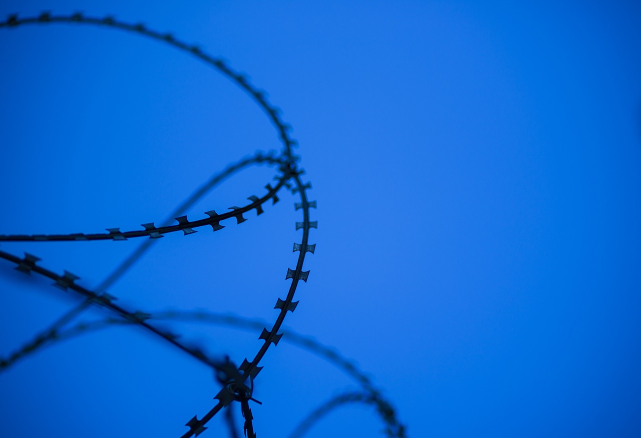 no one sky barbed wire free photo