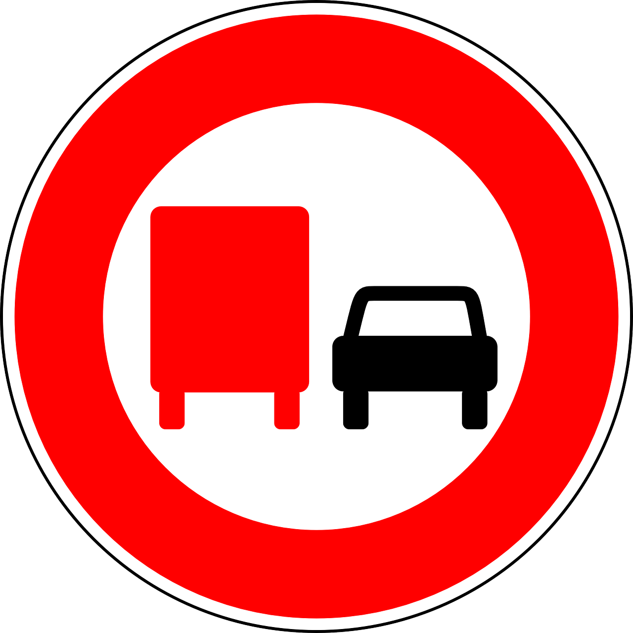 no overtaking by lorries traffic sign sign free photo