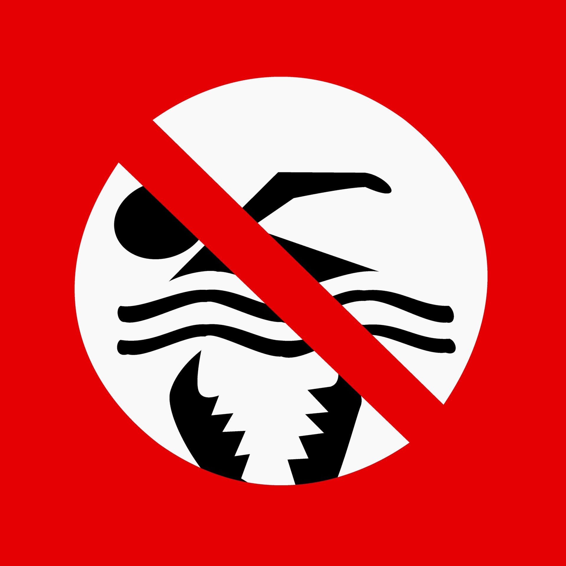 no swimming icon vector free photo