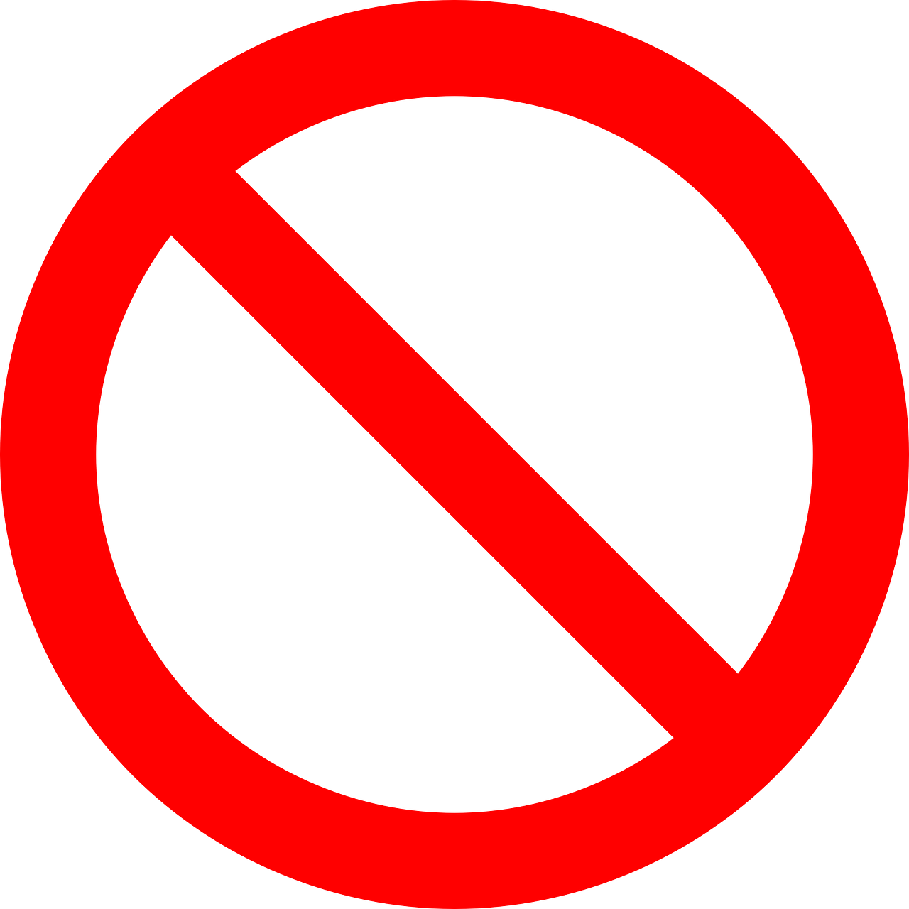 no symbol prohibition sign free photo