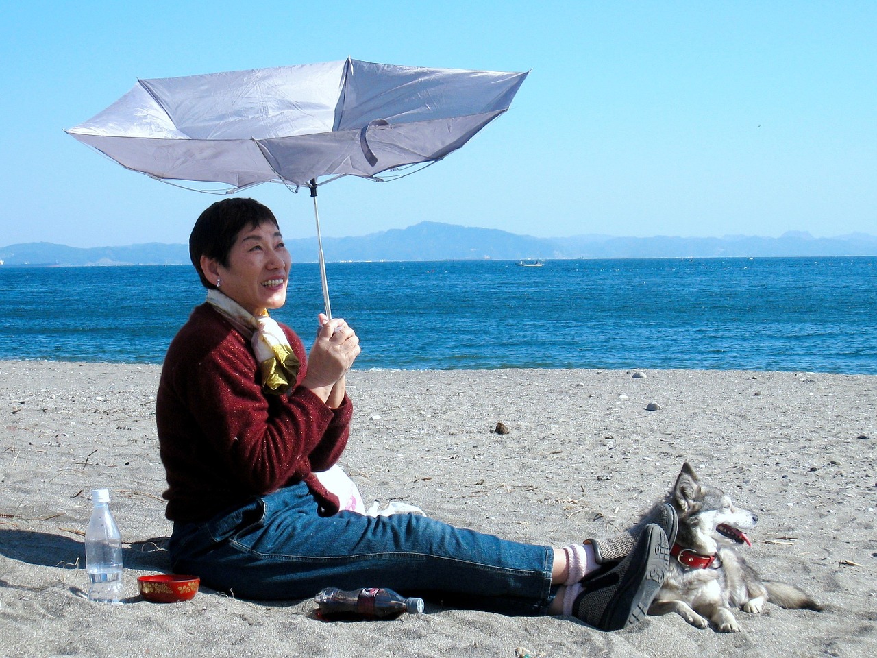 nobi beach umbrella wind free photo
