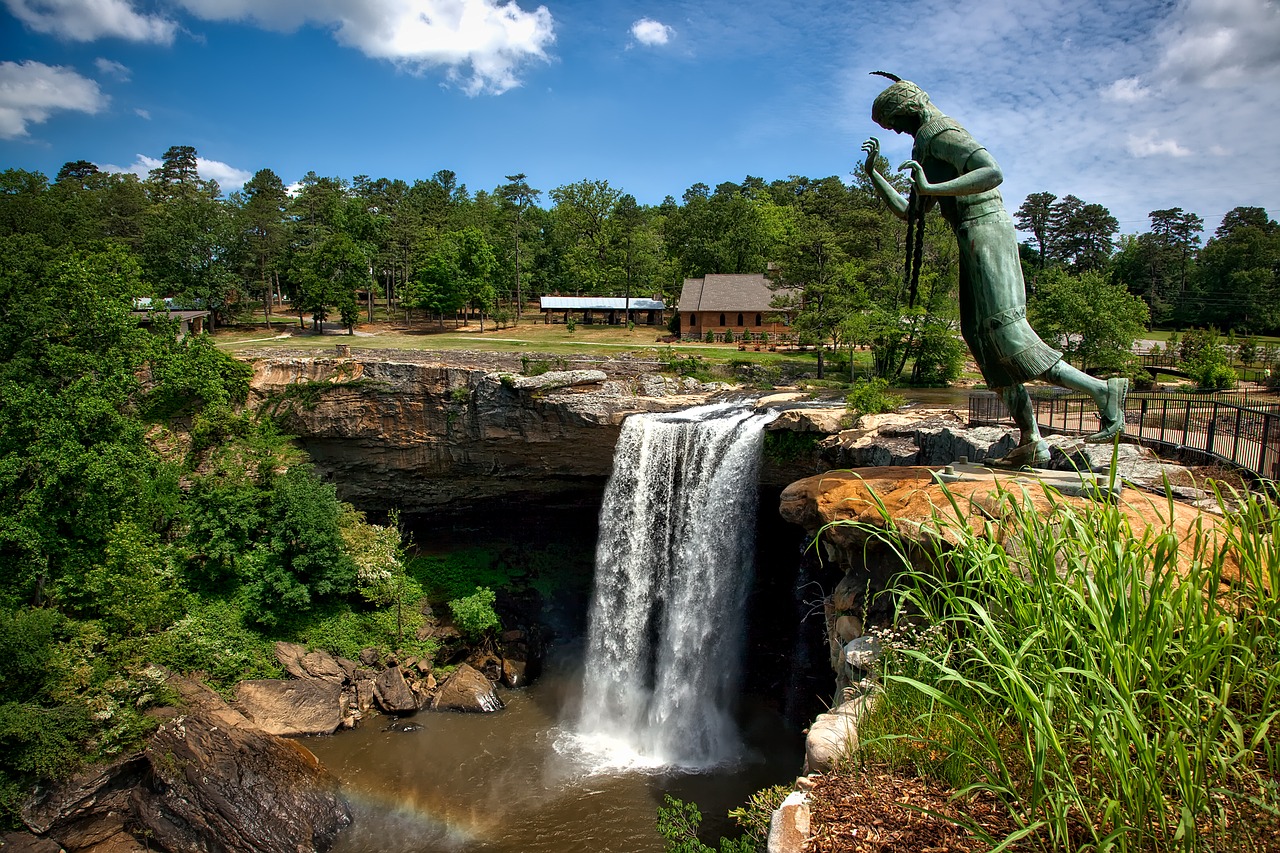 noccaulula falls alabama waterfall free photo