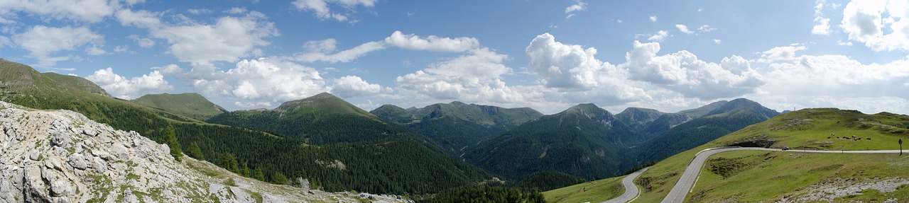 nockalm road  austria  panorama free photo