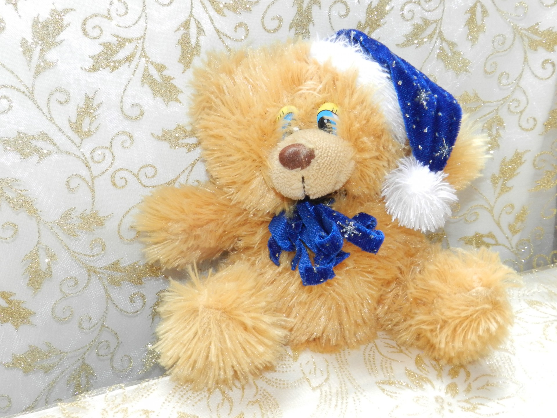 christmas decor soft toy teddy bear free photo