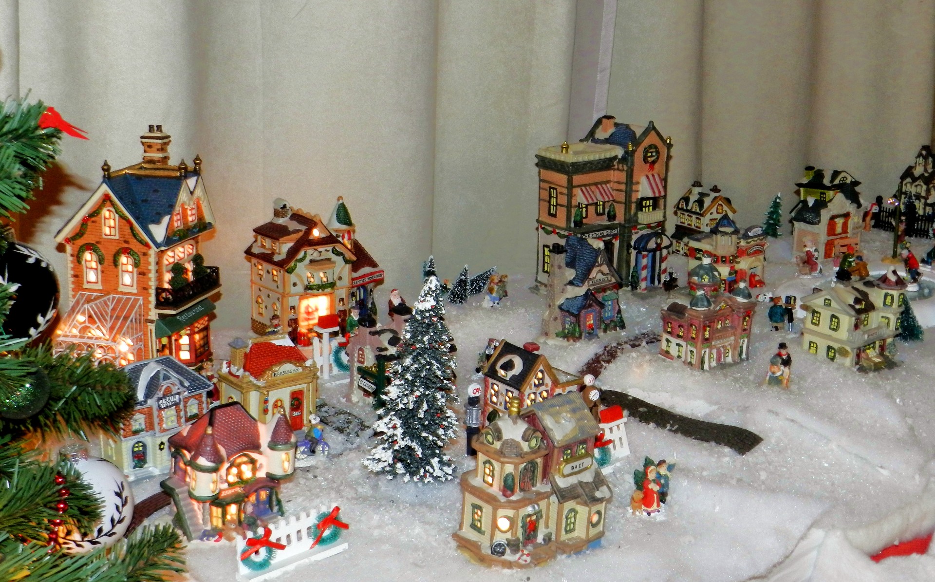 christmas decor village house free photo