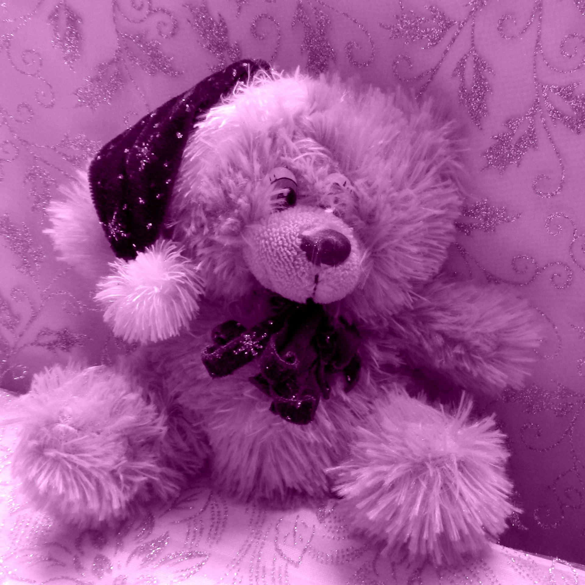 christmas decor soft toy teddy bear free photo