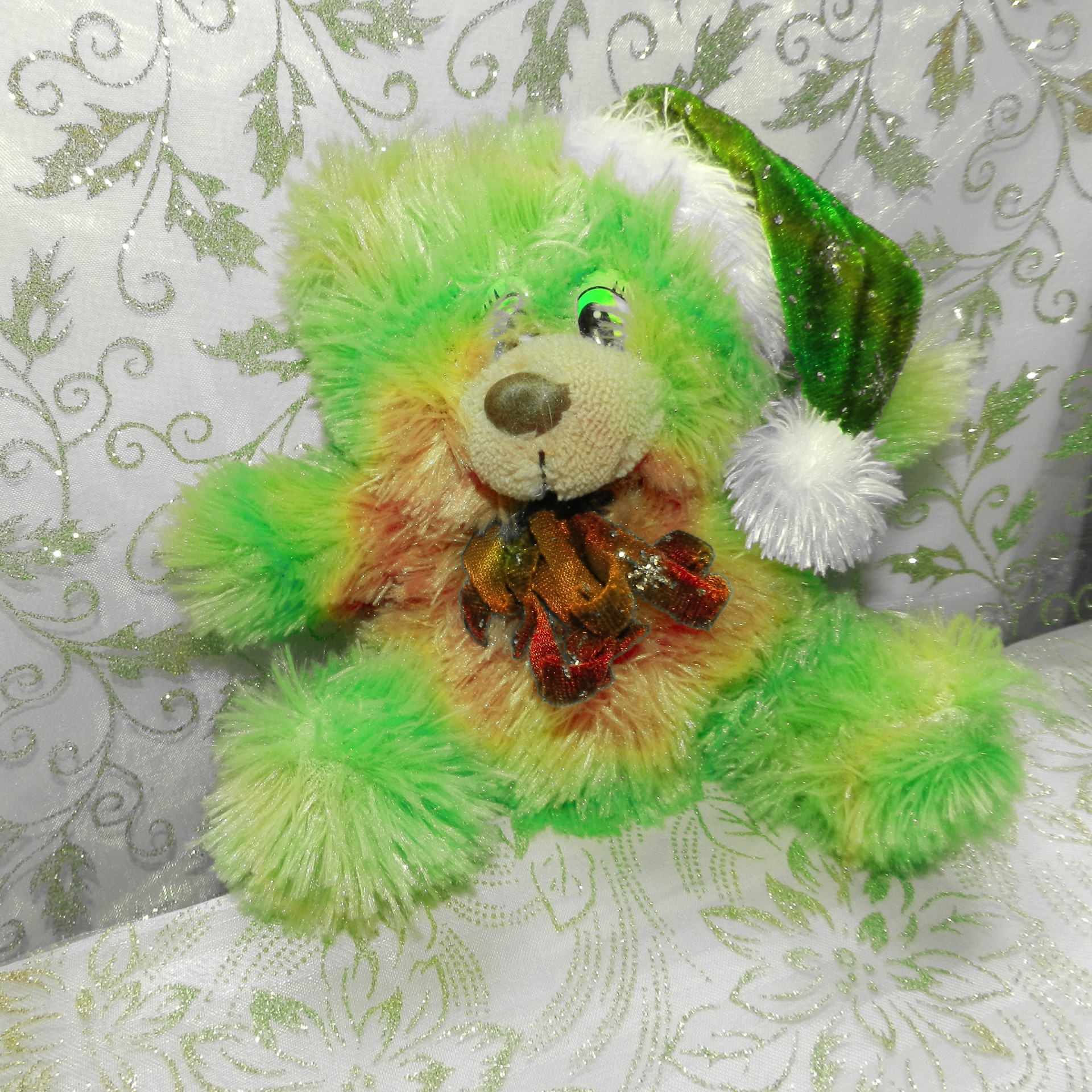 christmas decor soft toy teddy bear free photo