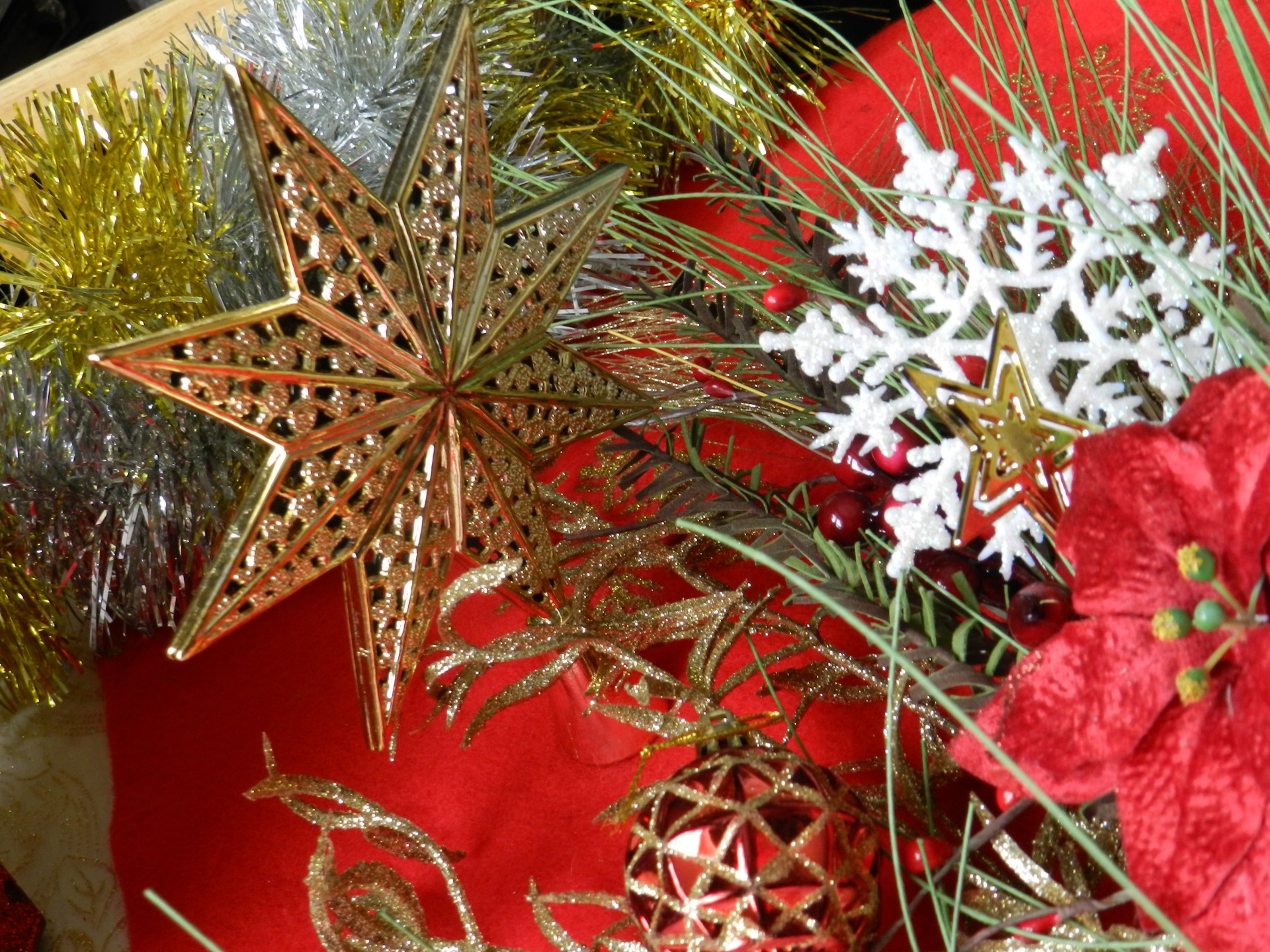 christmas decor snowflake star free photo