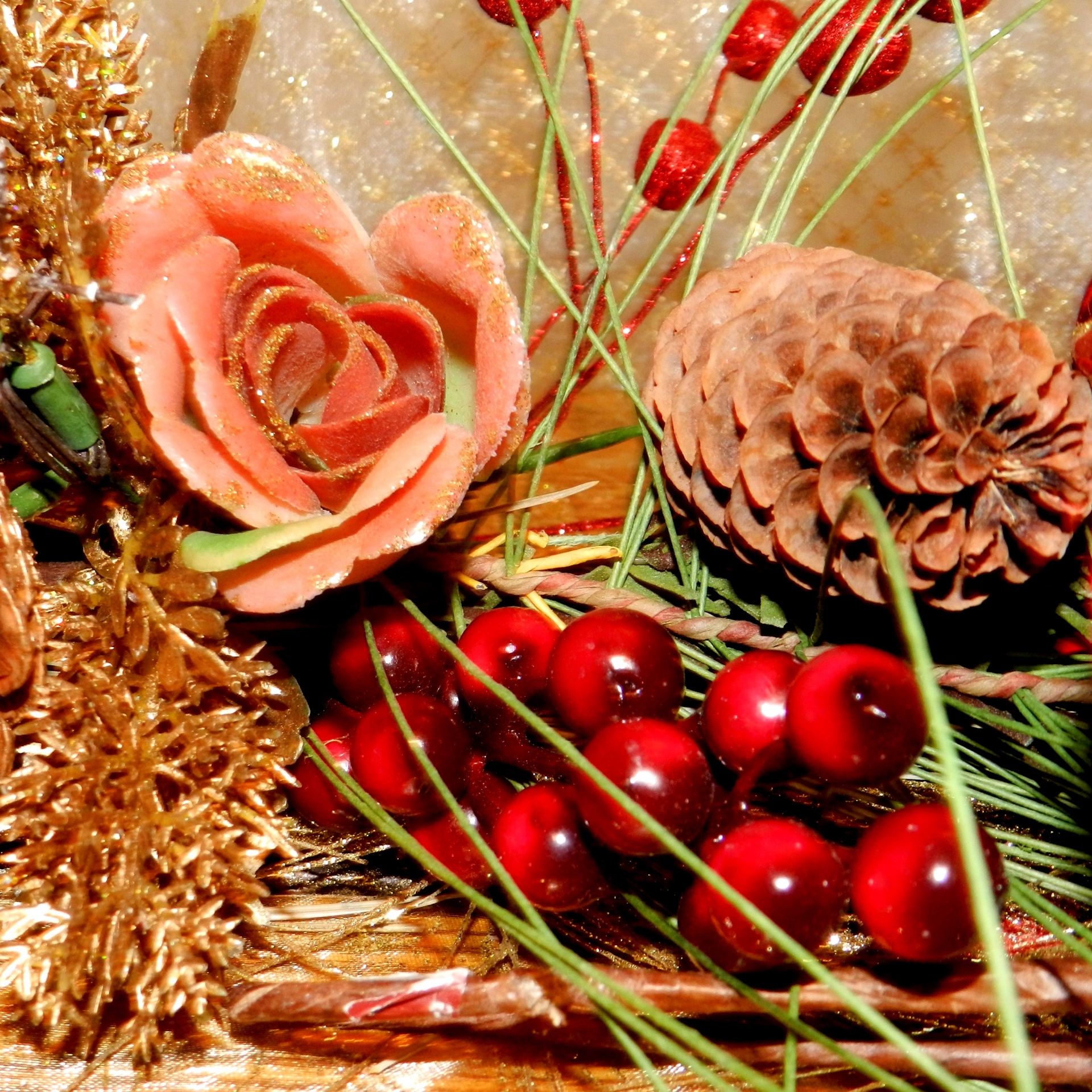 decor christmas flowers free photo