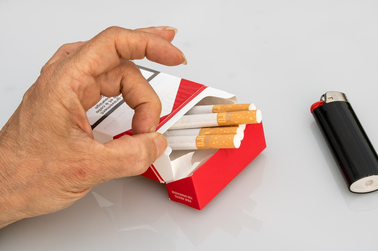 non smoking cigarettes cigarette box free photo