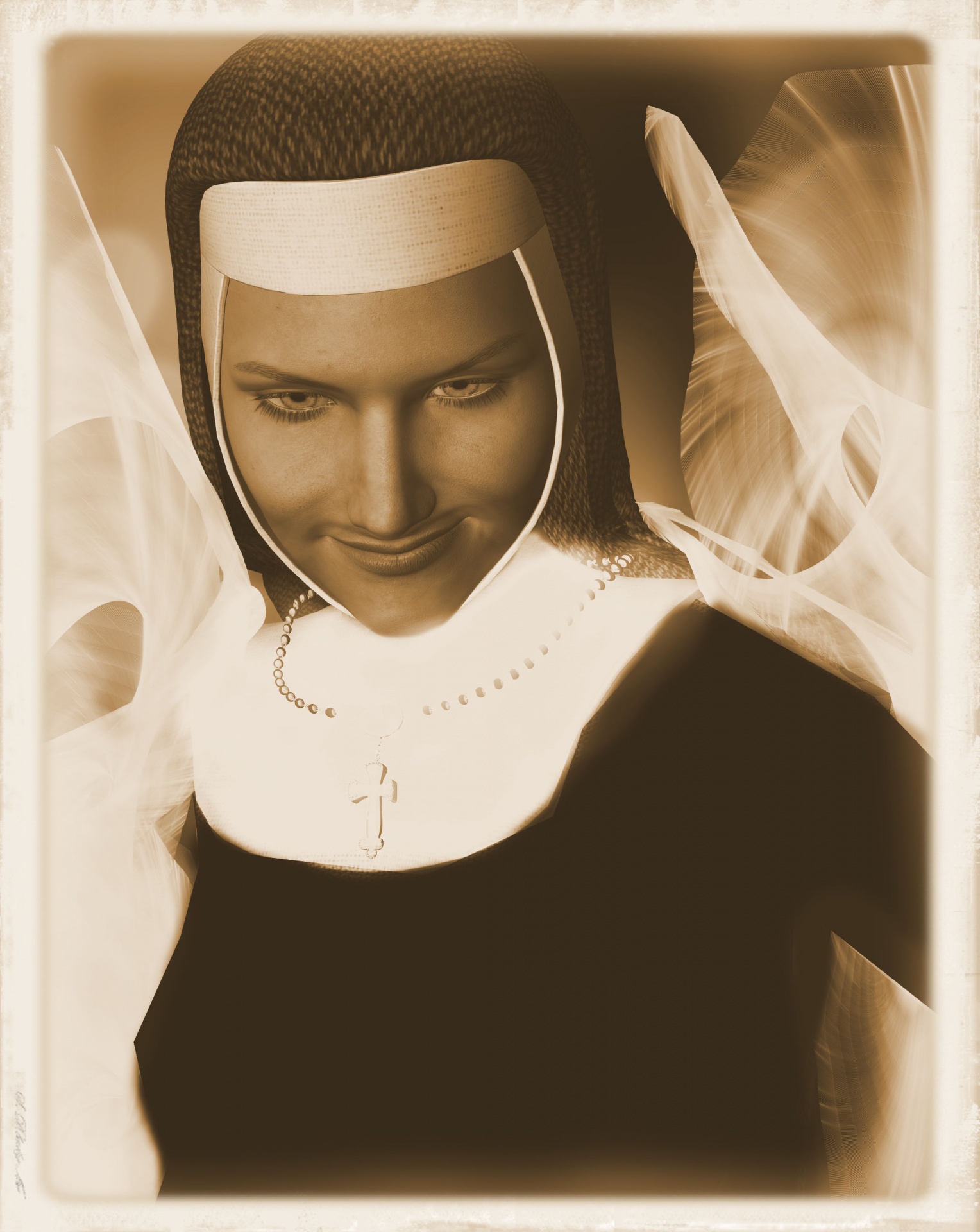 nun costume old free photo
