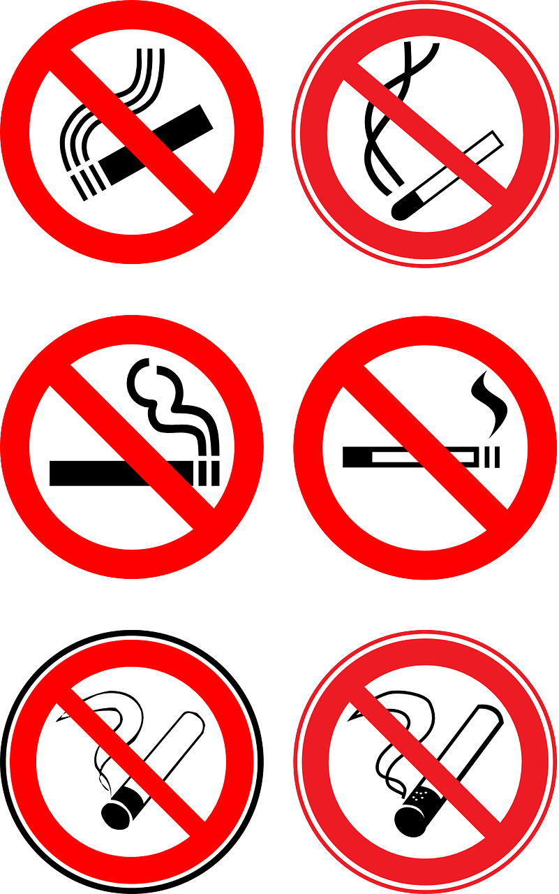 nonsmoker prohibitive signs prohibition signs free photo