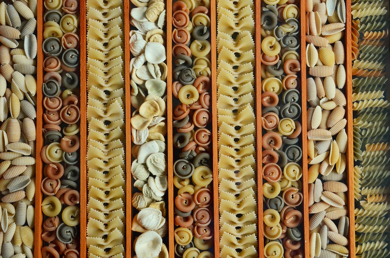 noodles pasta colorful pasta free photo