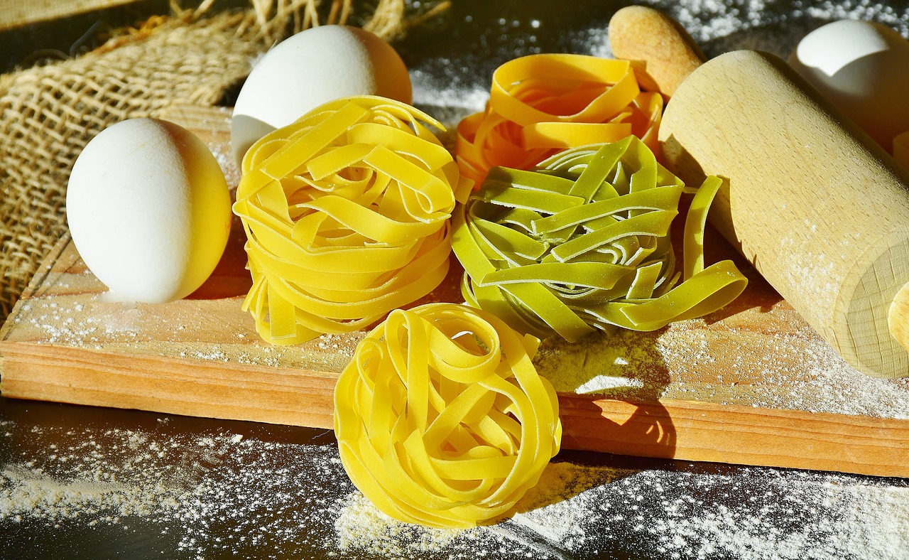 noodles tagliatelle pasta free photo