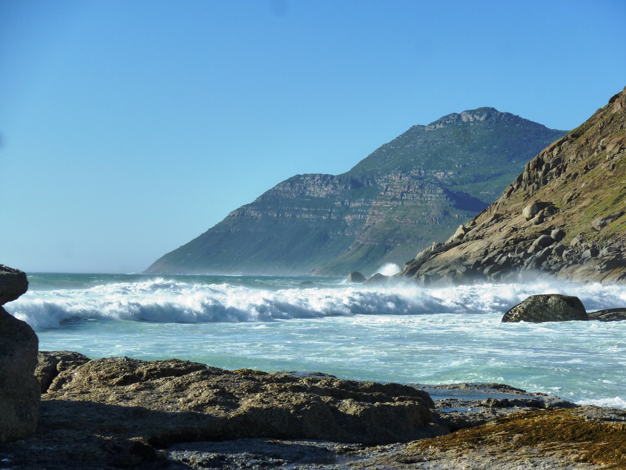 noordhoek south africa beach free photo