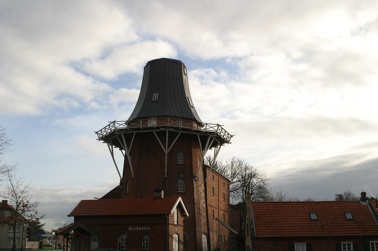 norddeich mill building free photo