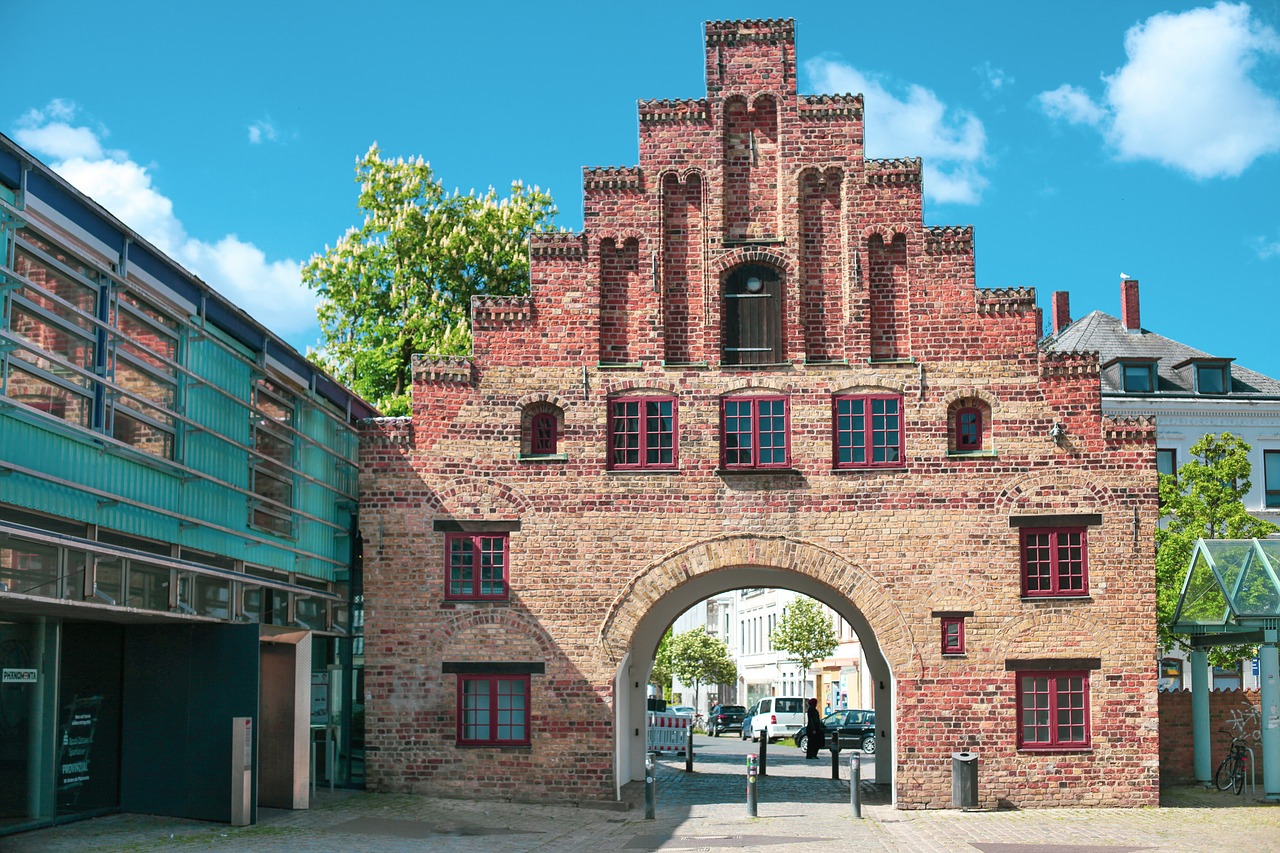 nordertor  flensburg  city gate free photo