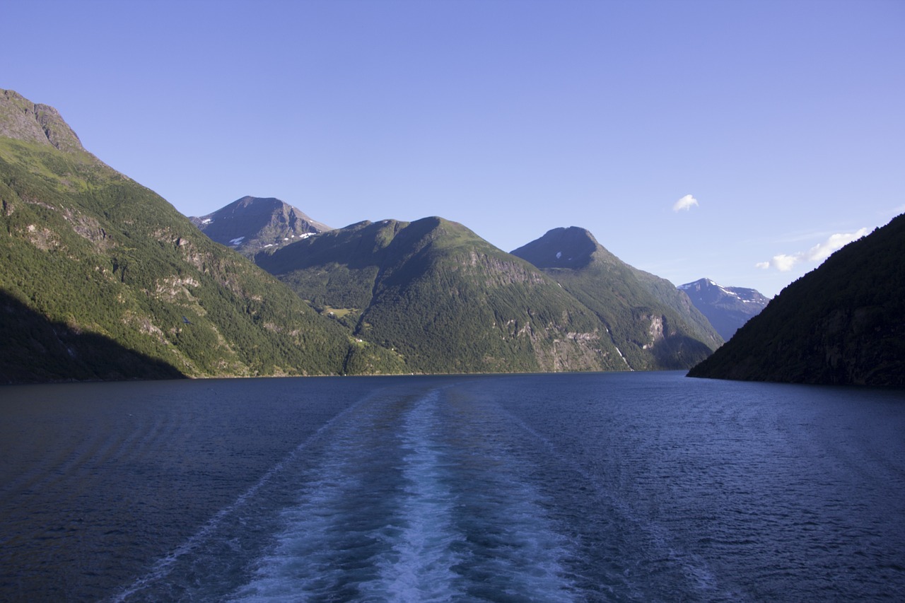 nordkapp fjords ship travel free photo