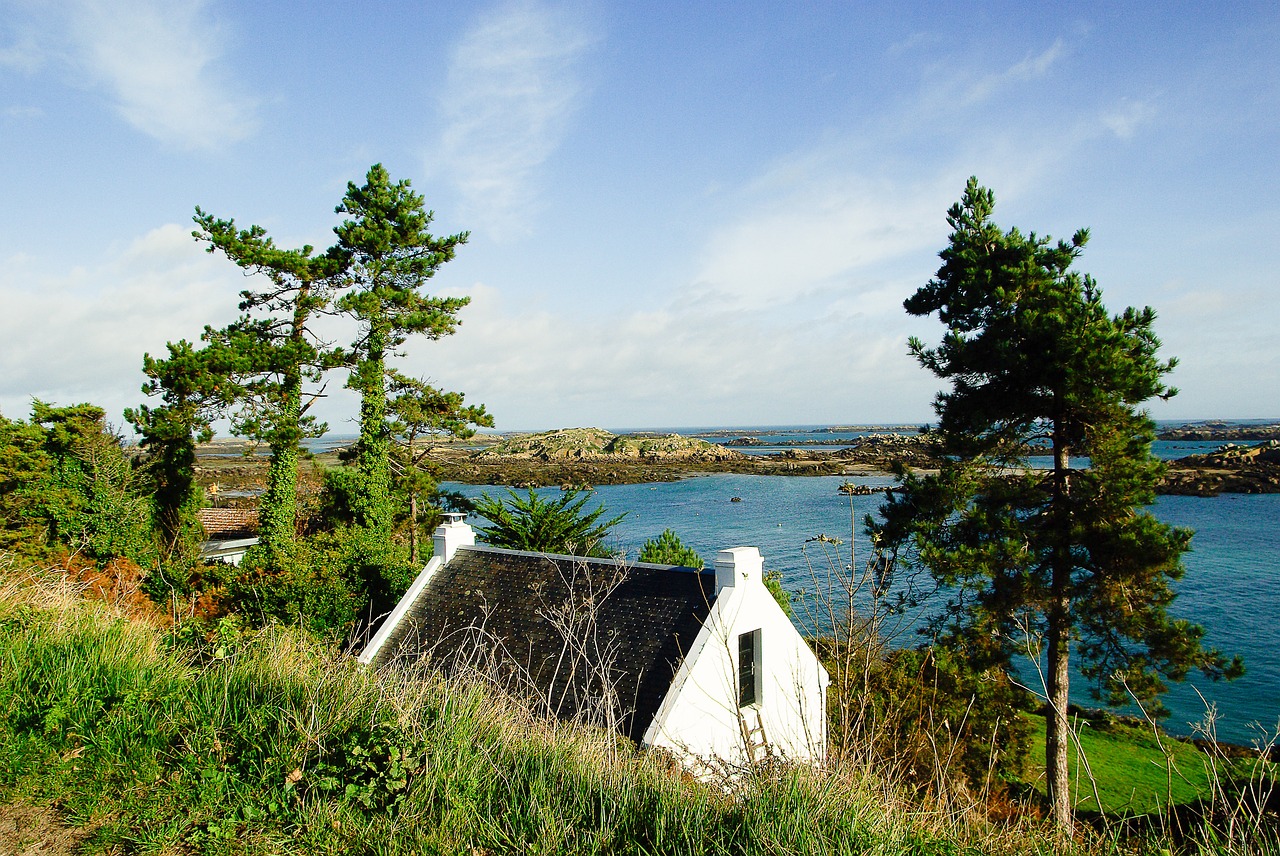 normandy chausey island rocks free photo