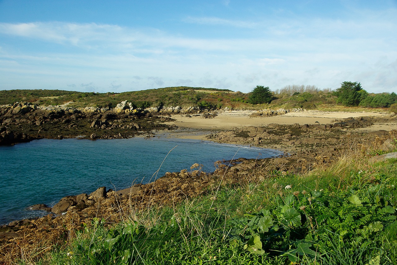 normandy chausey island rocks free photo