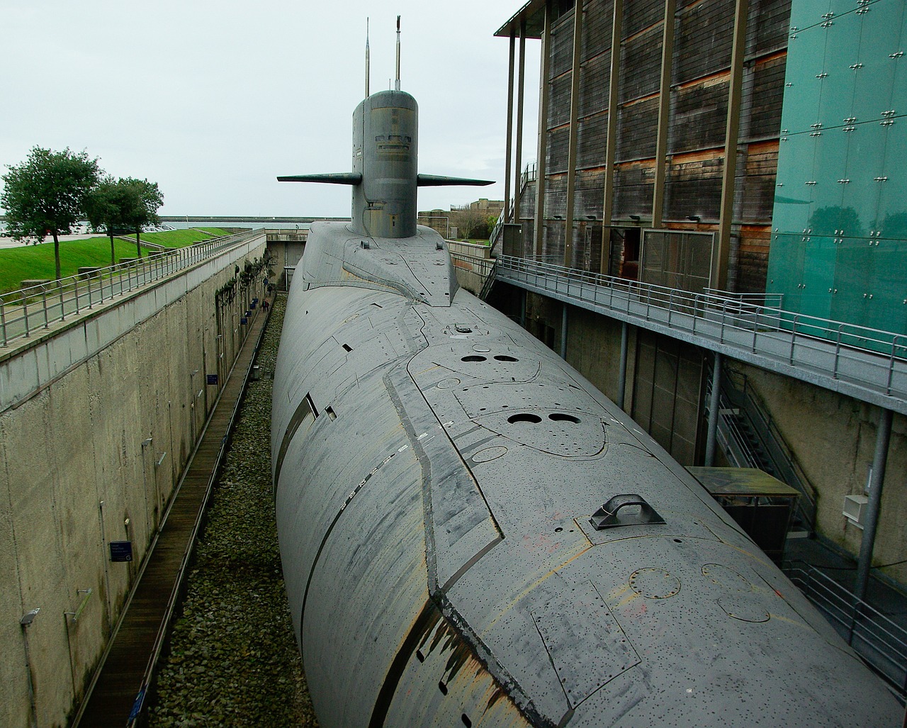 normandy cherbourg submarine free photo