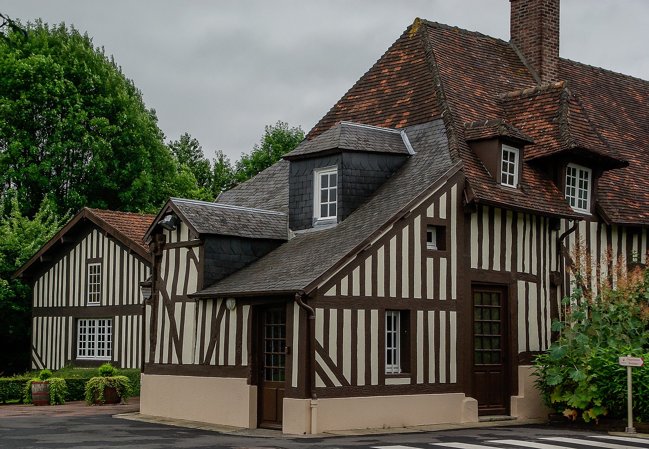 normandy stud old house free photo