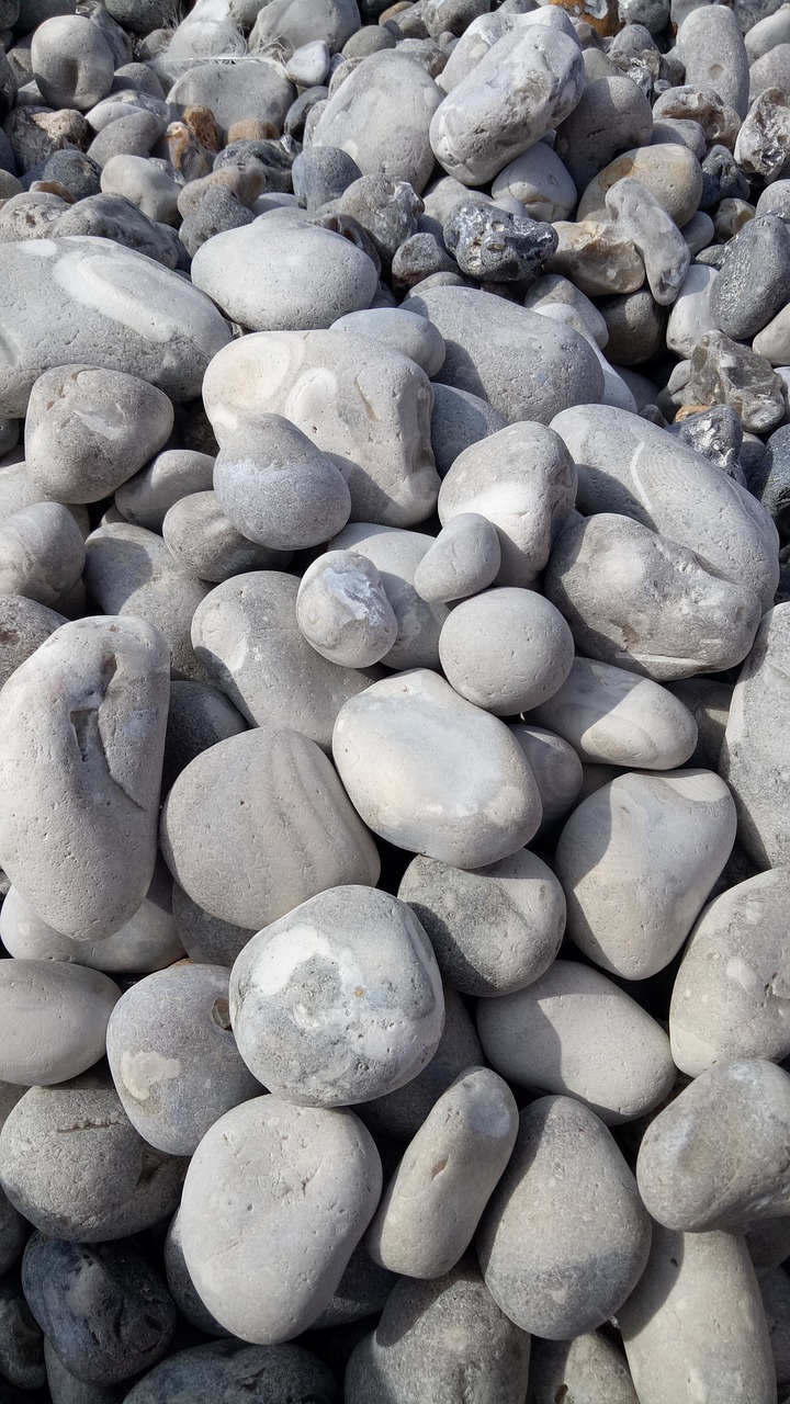 normandy  pebble beach  boulders free photo