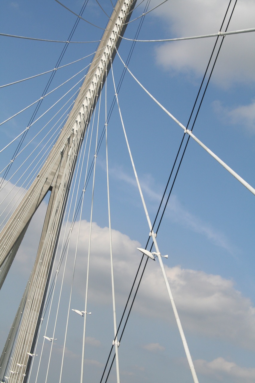 normandy bridge architecture sky free photo