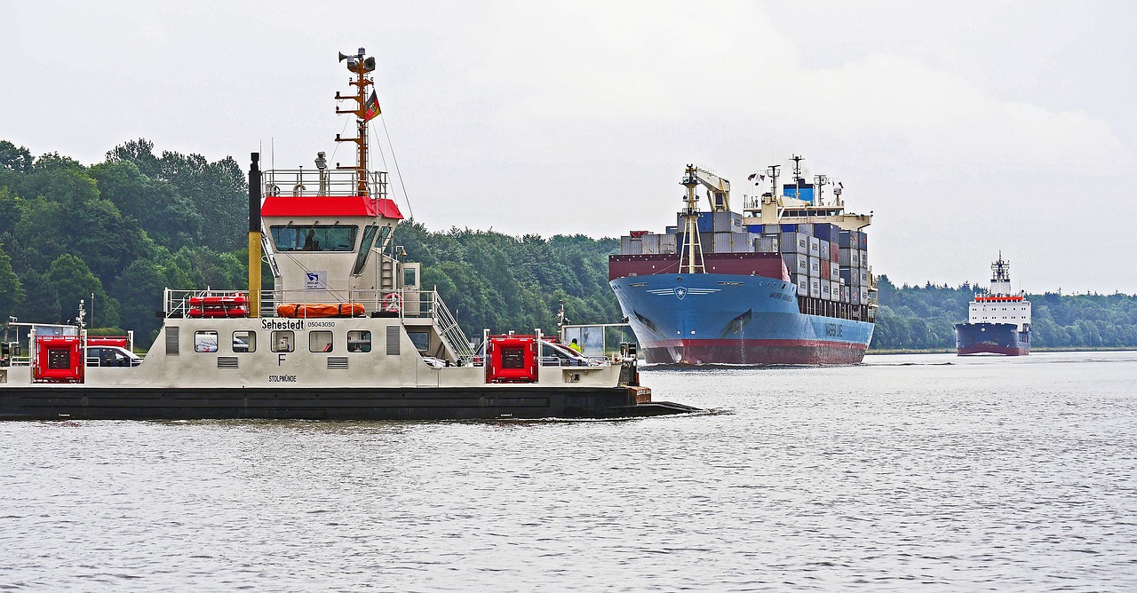 north america car ferry sehestedt free photo