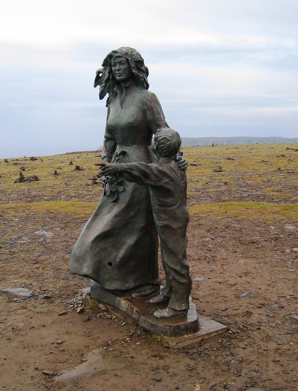 north cape monument scandinavia free photo