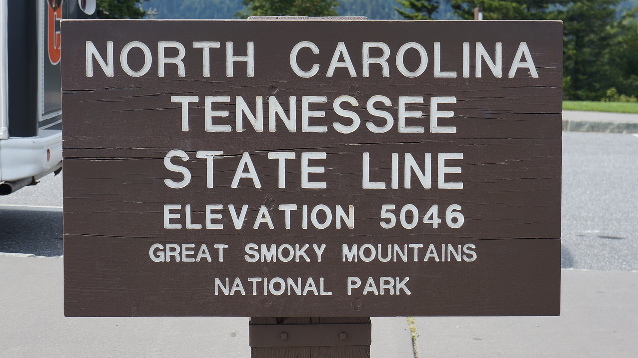 north carolina tennessee state line free photo