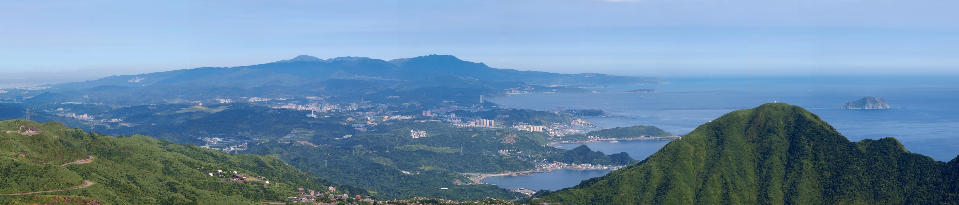 panorama north-east taiwan yangmingshan national park free photo