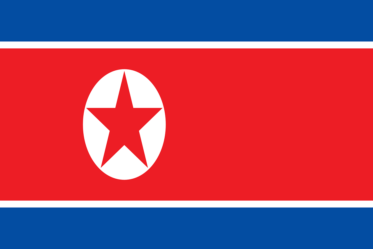 north korea flag national flag free photo