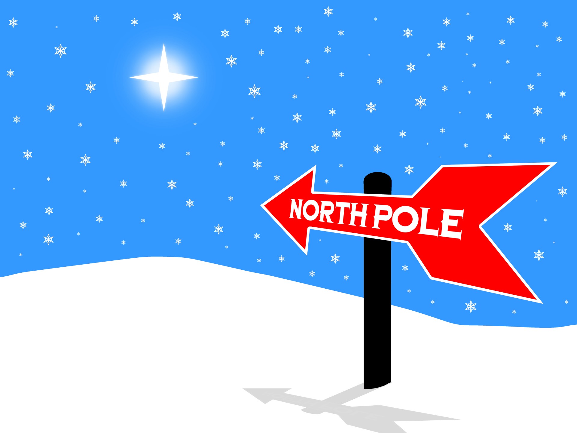 north pole sign christmas free photo