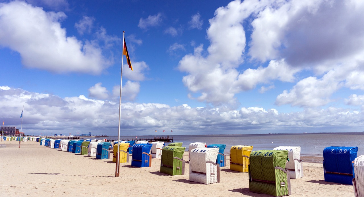 north sea island föhr beach chair free photo