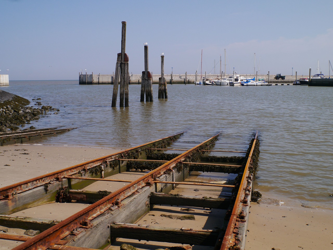 north sea sielhafen slipway free photo