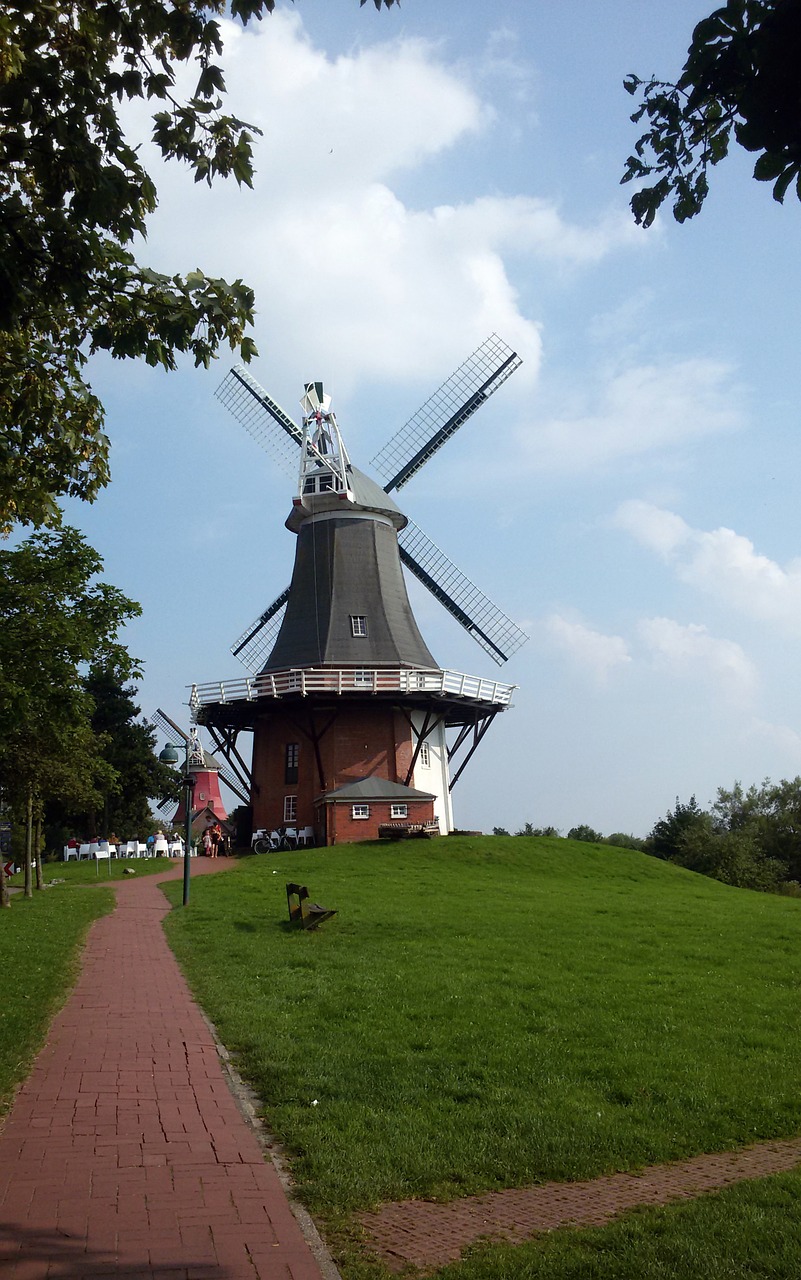 north sea greetsiel windmill free photo
