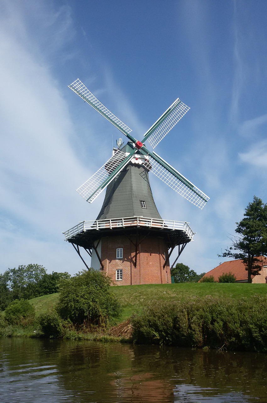 north sea greetsiel windmill free photo