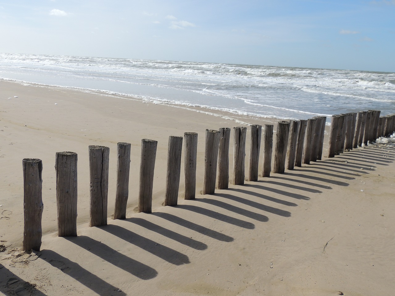 north sea beach sea free photo