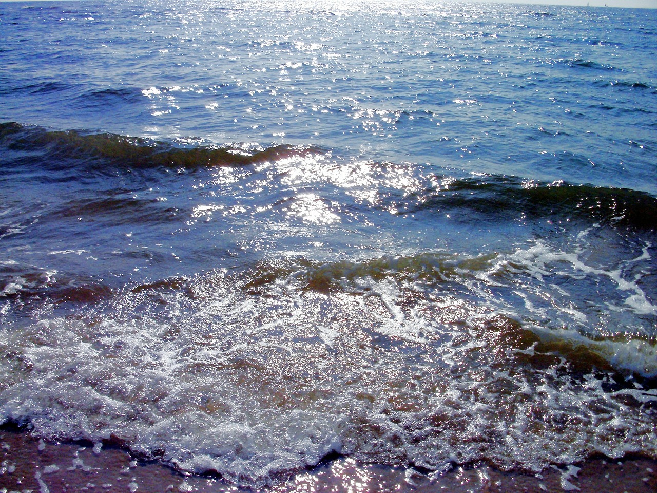 north sea beach wave free photo